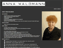 Tablet Screenshot of annawaldmann.com